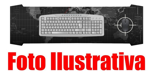 Imagen 5 de 6 de Mouse Pad Gamer Gigante 90x28cm. P/ Mouse Y Teclado Premium