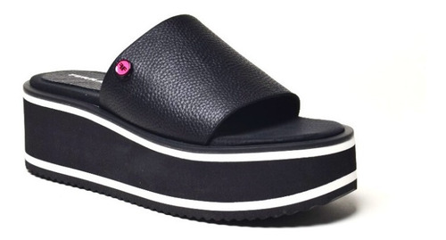 Zuecos Sandalias Bajos De Mujer De Cuero Pratt - Ferraro