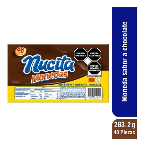 Monedas de chocolate Nucita con 283.2g