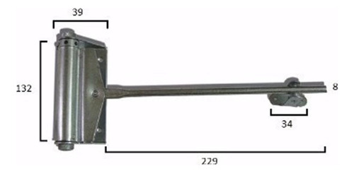 Mola Ueme Para Porta 3002/zincada Direita  44880012370