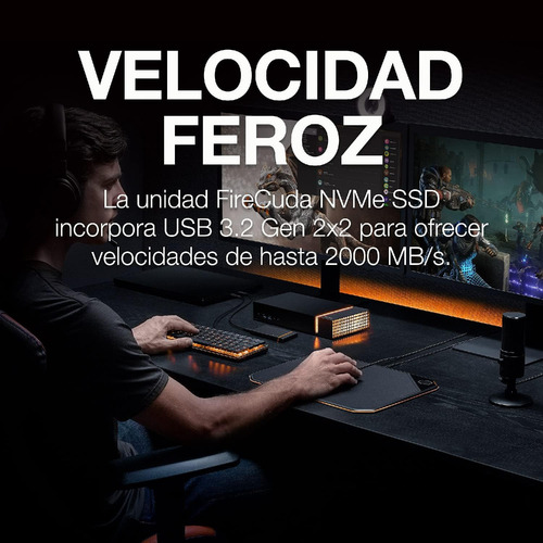 Seagate Firecuda Gaming Ssd, 2 Tb, Ssd Externa Portátil