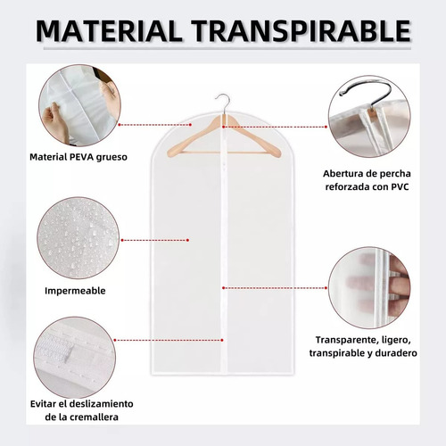 Bolsa Transparente A Prueba De Polvo, 10 Fundas