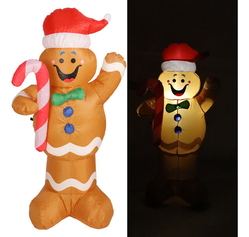 1 5m Altura Inflables Navideños Hombre De Pan De Jengibre
