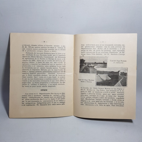 Antiguo Proyecto Dique De La Viña Córdoba 1920 Mag 60520 (Usado)