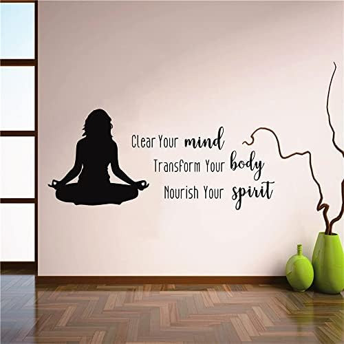 Uilmniy Adhesivo De Pared Para Meditación De Yoga, Limpia Tu