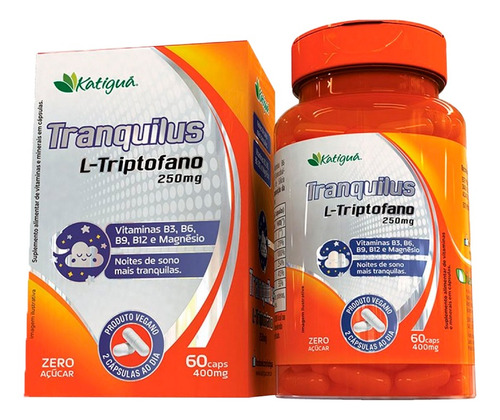 Tranquilus L-triptofano - 60 Cápsulas - Katigua
