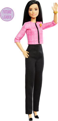 Muñeca Barbie Careers Future Leader Con Pelo Negro Y Acceso.