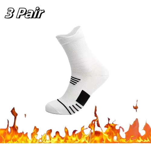 1 Par De Calcetines Gruesos Para Hombre, Suela De Toalla, An
