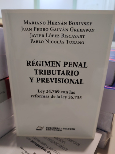 Régimen Penal Tributario Y Previsional Borinsky