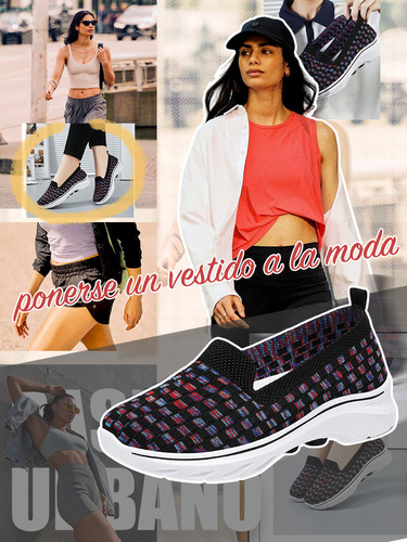 Tenis Dama A Cuadros Zapatos Para Mujer Malla Transpirable