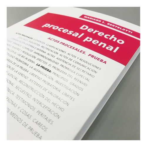 Derecho Procesal Penal - Bertelotti, Mariano L