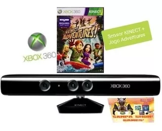 Sensor Kinect + Jogo Adventures Xbox 360 - Frete Grátis