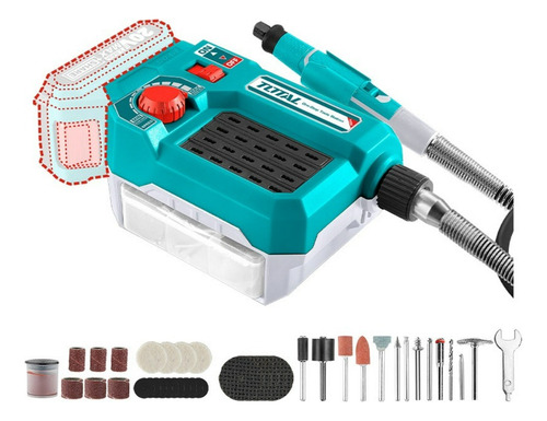 Mini Rectif Herramienta Multiuso 20v + 40 Acc + 1 Flex Total