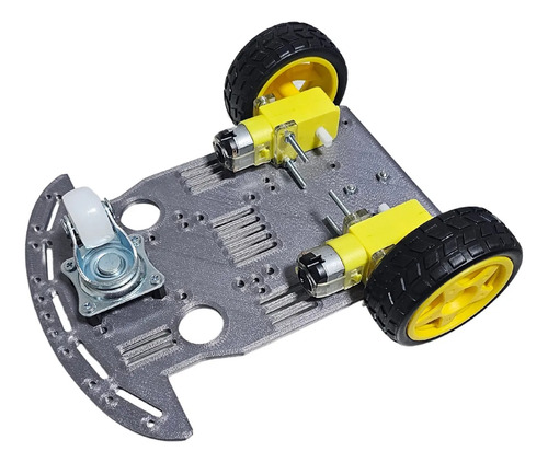Kit Chassis Robô 2wd Roda Boba Motor Tt Robótica For Arduino