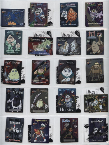 Colecciones De Huevocartoon Stickers De Sabritas No Tazos (Usado)