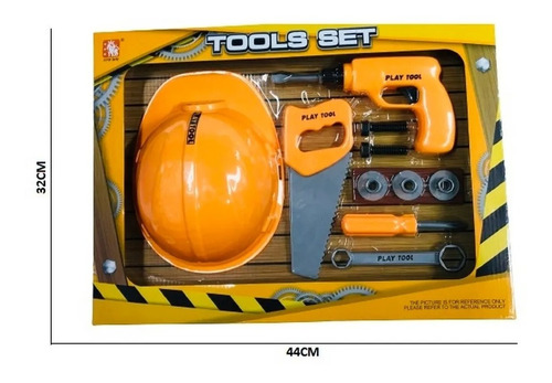 Set De Herramientas Con Casco Accs Tools Set Infantil En Mca