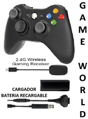 Xbox 360 ** Control + Receptor + Cargador + Bateria * Tienda