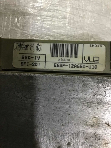 Computadora Ecu Motor Ford Cougar 1986 E6sf 12a650 U1c (Usado)