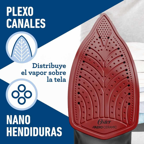 Plancha De Vapor Oster® Con Tecnología Aerocerámica Gcstac69 Color Gris
