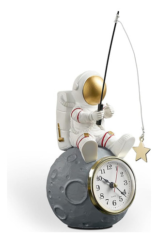 Reloj De Figura De Astronauta Para Escritorio Y Estante, Fun