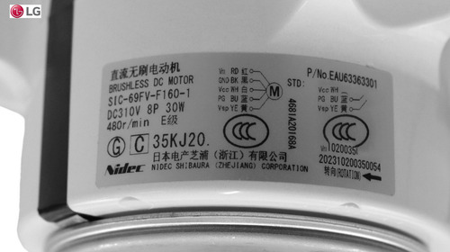 Motor De Corrente Continua, Eau63363301 LG