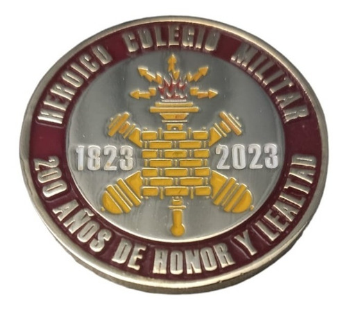 Medalla Dorada D Colección 200 Años Heroico Colegio Militar 