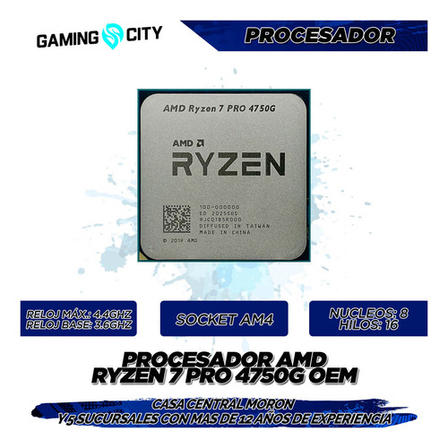 Imagen 3 de 6 de Pc Armada Gamer Hogar Amd Ryzen 7 4750g 16gb Ssd960 Ver2.0
