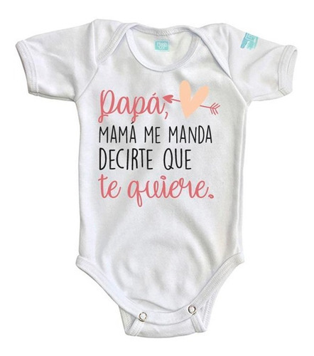 Pañalero Mama Me Manda Decirte San Valentín Bebé Baby