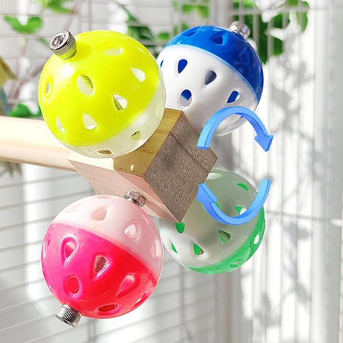 Perra De Pieza Play Ball Stand De Madera Playen Climb Parrot