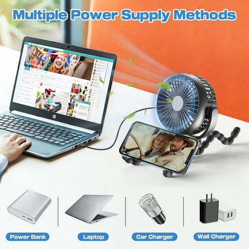 N Mini Ventilador Portátil De Larga Duración