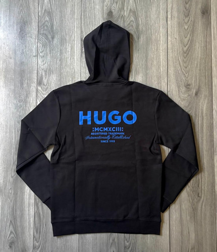 Sudadera De Caballero Hugo Slimfit Con Gorro Y Logo En Pecho