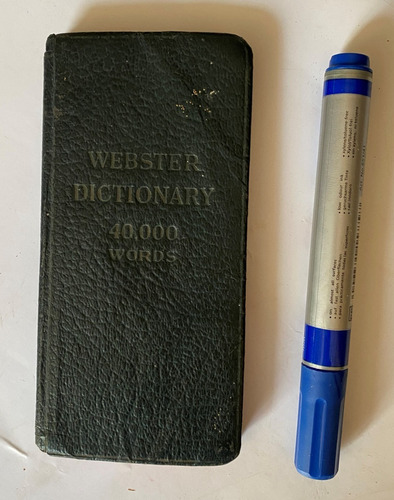 Webster Dictionary 40.000 Words, Vest Pocket 1930   B2