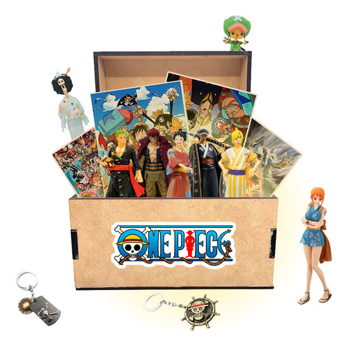 Figura One Piece + Pack Cofre One Piece Anime Posters