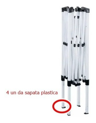 Kit 4 Sapatas Plasticas Pé Tenda Gazebo Peças Mor Belfix