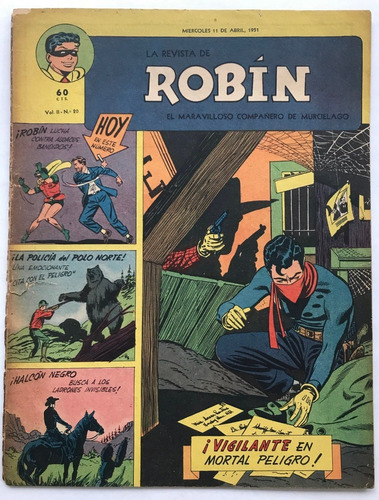 Revista Robin N° 20 Batman Flecha Verde Ed Muchnik 1951