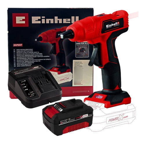 Pistola Encoladora Silicona Einhell Te-cg 18 Li + Bateria 