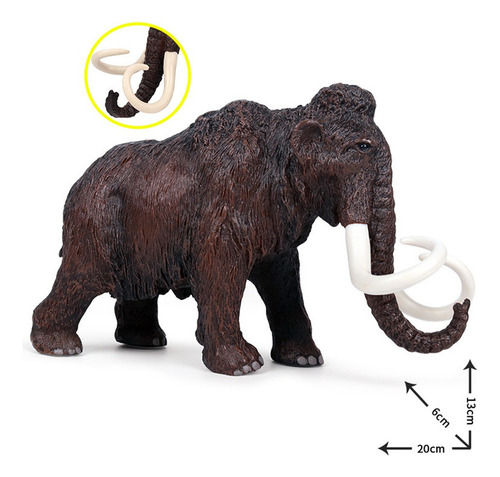 . Simulación Mamut Modelo Estático Animal Elefante Modelo