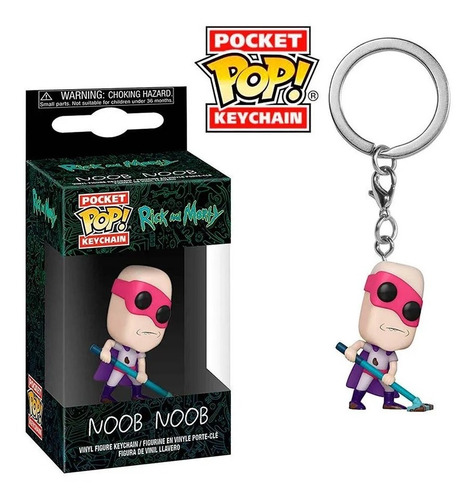 Imagen 1 de 2 de Llavero Pocket Pop!: Rick And Morty -noob Noob