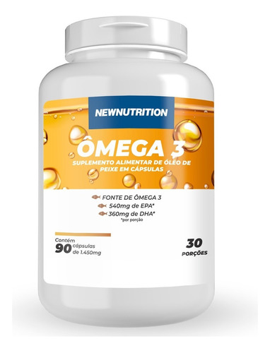 Omega 3 New Nutrition 1000mg (90 Caps) -