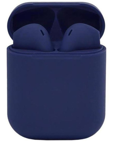 Audifonos Bluetooth 5.0 Inalambricos Manos Libres Touch I12 Color Azul marino