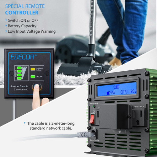 Imagen 2 de 8 de Inversor De Corriente 3000w/6000w 24vdc 120vac Ei