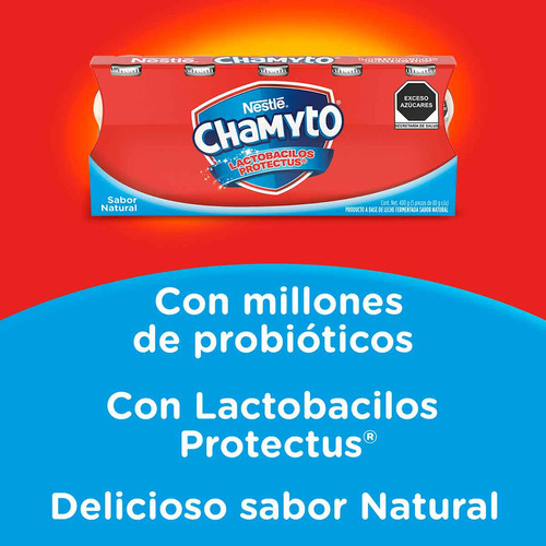 Yoghurt Chamyto Natural 5 Piezas 80g