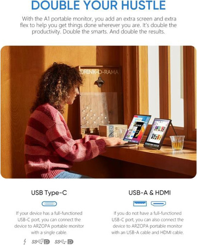 Monitor Portátil Arzopa Fhd 15.6 In 1080p