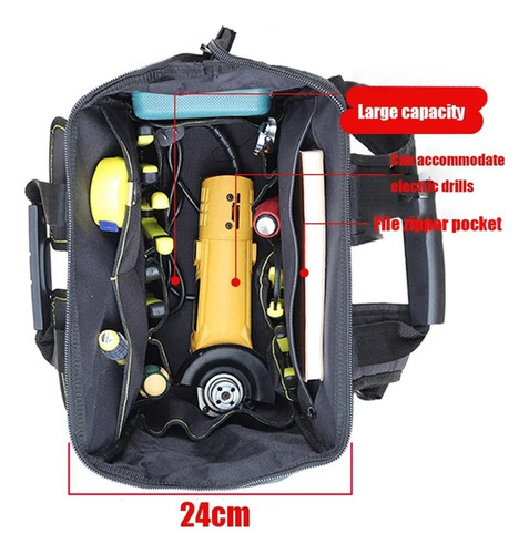 Mochila De Ferramentas Oxford Cloth Electricista Bolsa De Fe