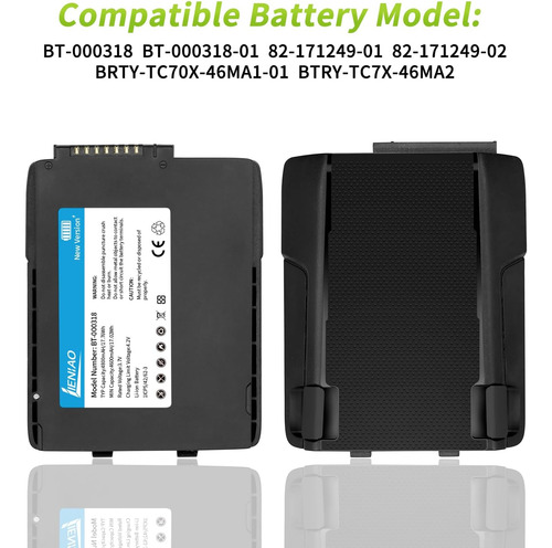 Para La Batería Del Escáner De Zebra Tc77 Bt- [nueva Versión