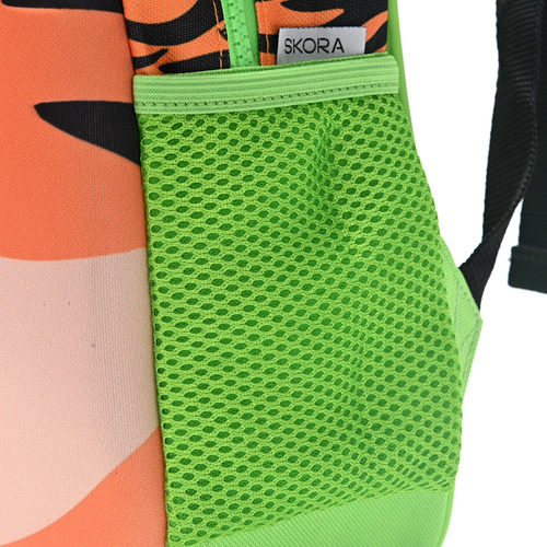 Mochila Infantil Skora Jardin 3d Ergonómica Resistente Color Naranja Diseño De La Tela Tigre