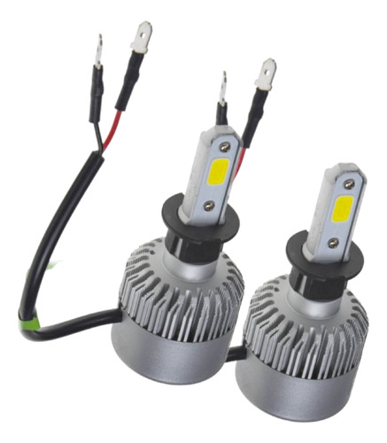 2 Focos Led Cob 8000 Lumen H3 50w 8000lm Luz Alta