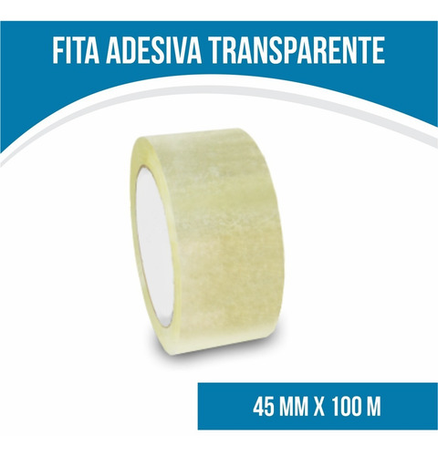 Imagem 3 de 8 de 5 Fita Adesiva 45mm X 100 Metros - 5 Rolos