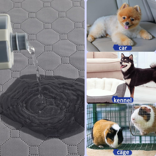 Dos Almohadillas Lavables Para Perros Absorbentes De Agua