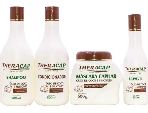 Kit Hidratação Coco Theracap 4 Itens Pronta Entrega + Brinde